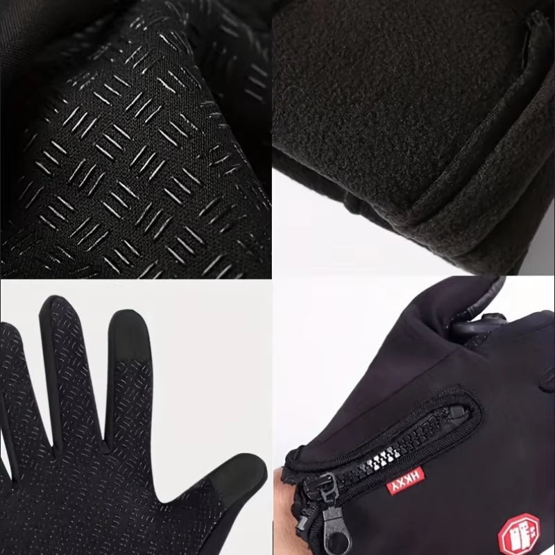 Winter Gloves for Men Women Touchscreen Warm Outdoor Cycling Driving Motorcycle Cold Gloves Windproof Non Slip Gloves