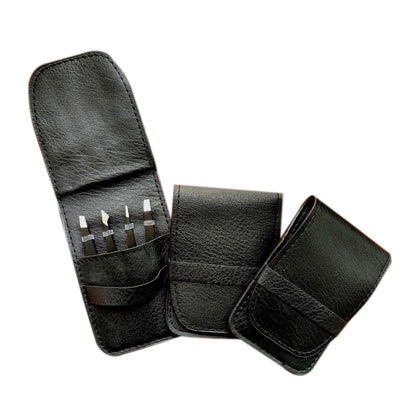 [4+1 Pieces] Tweezers Set with Travel Case, Great Precision Upgrade Professional Anti-Rust Alloy Tweezers for Women & Men Multi-Purpose as Eyebrows Facial Hair Ingrown Hair Removal